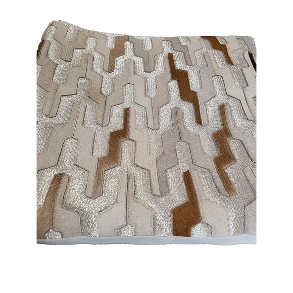 Callisto Home Style - Decorative Pillow Cover 17” x 17” Genuine Cowhide- EUC - Picture 5 of 12